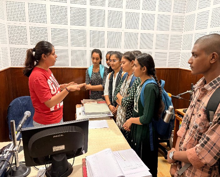 Industrial Visit: Community Radio Station, Palanpur (Semester 1)